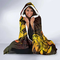 Personalised Kiribati Independence Day Hooded Blanket 46th Anniversary LT05 - Polynesian Pride