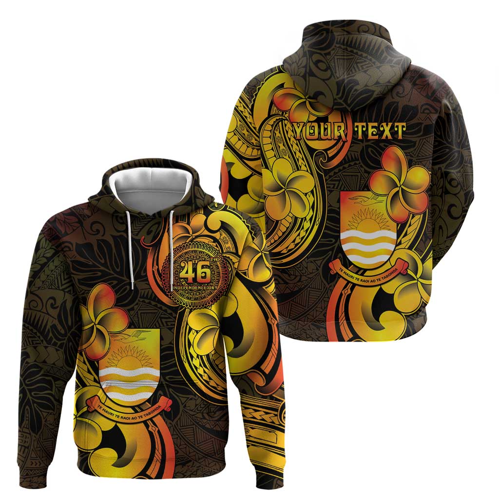 Personalised Kiribati Independence Day Hoodie 46th Anniversary LT05 - Polynesian Pride