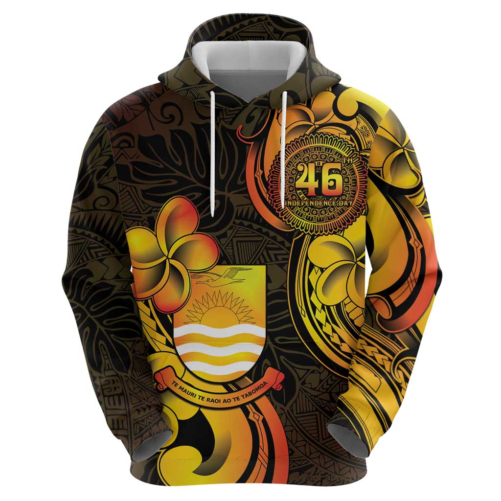 Personalised Kiribati Independence Day Hoodie 46th Anniversary LT05 - Polynesian Pride