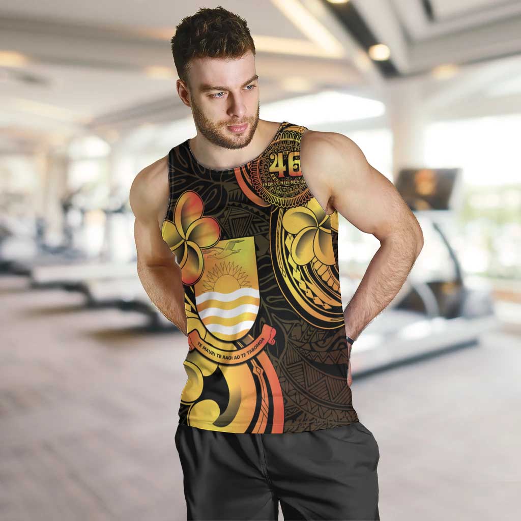 Personalised Kiribati Independence Day Men Tank Top 46th Anniversary LT05 Yellow - Polynesian Pride