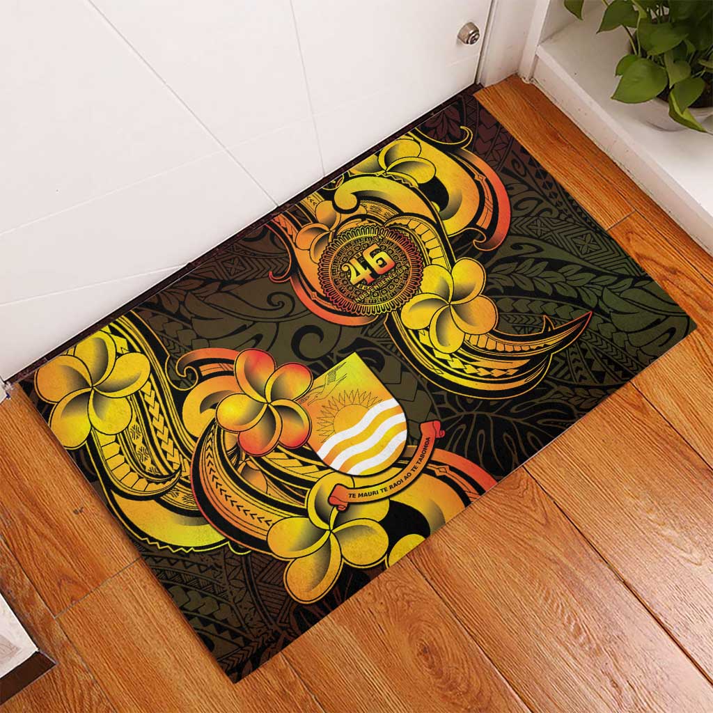 Personalised Kiribati Independence Day Rubber Doormat 46th Anniversary LT05 - Polynesian Pride