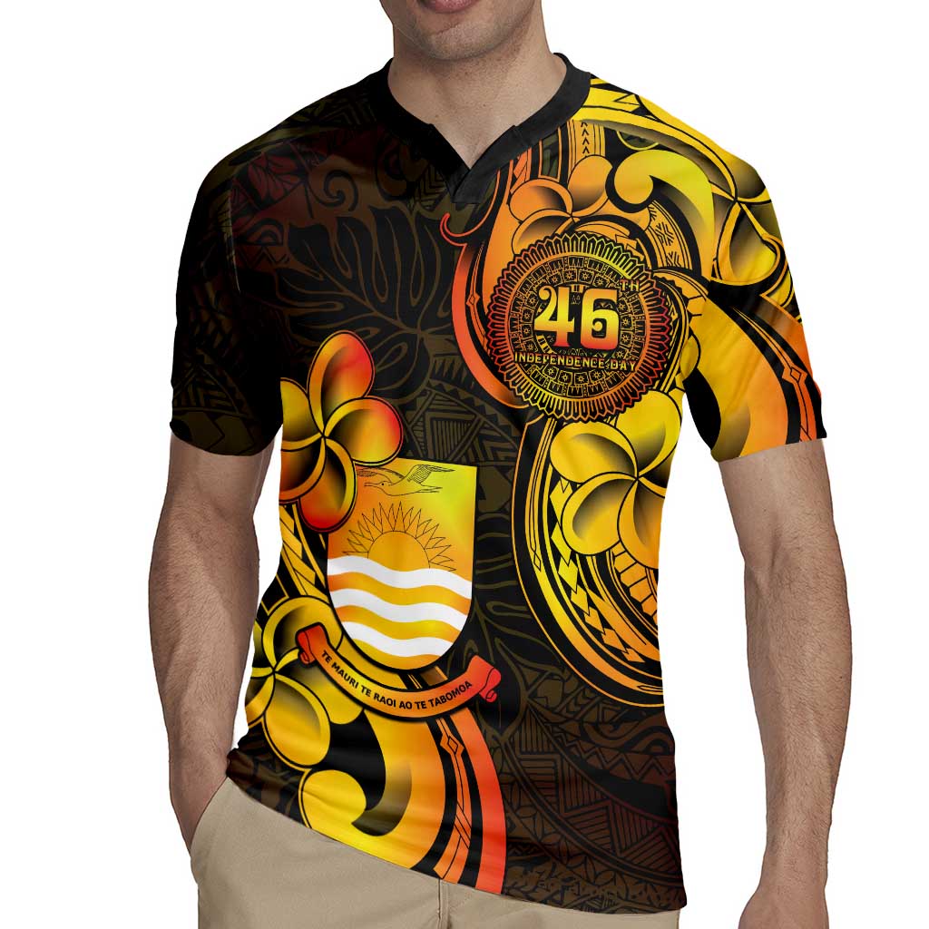 Personalised Kiribati Independence Day Rugby Jersey 46th Anniversary