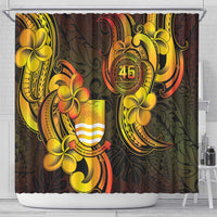 Personalised Kiribati Independence Day Shower Curtain 46th Anniversary LT05 - Polynesian Pride