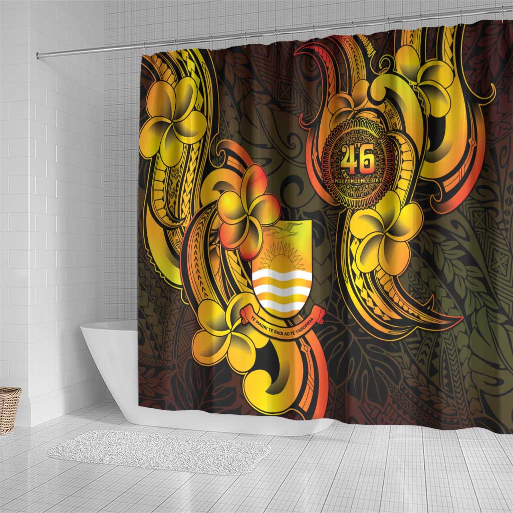 Personalised Kiribati Independence Day Shower Curtain 46th Anniversary LT05 - Polynesian Pride
