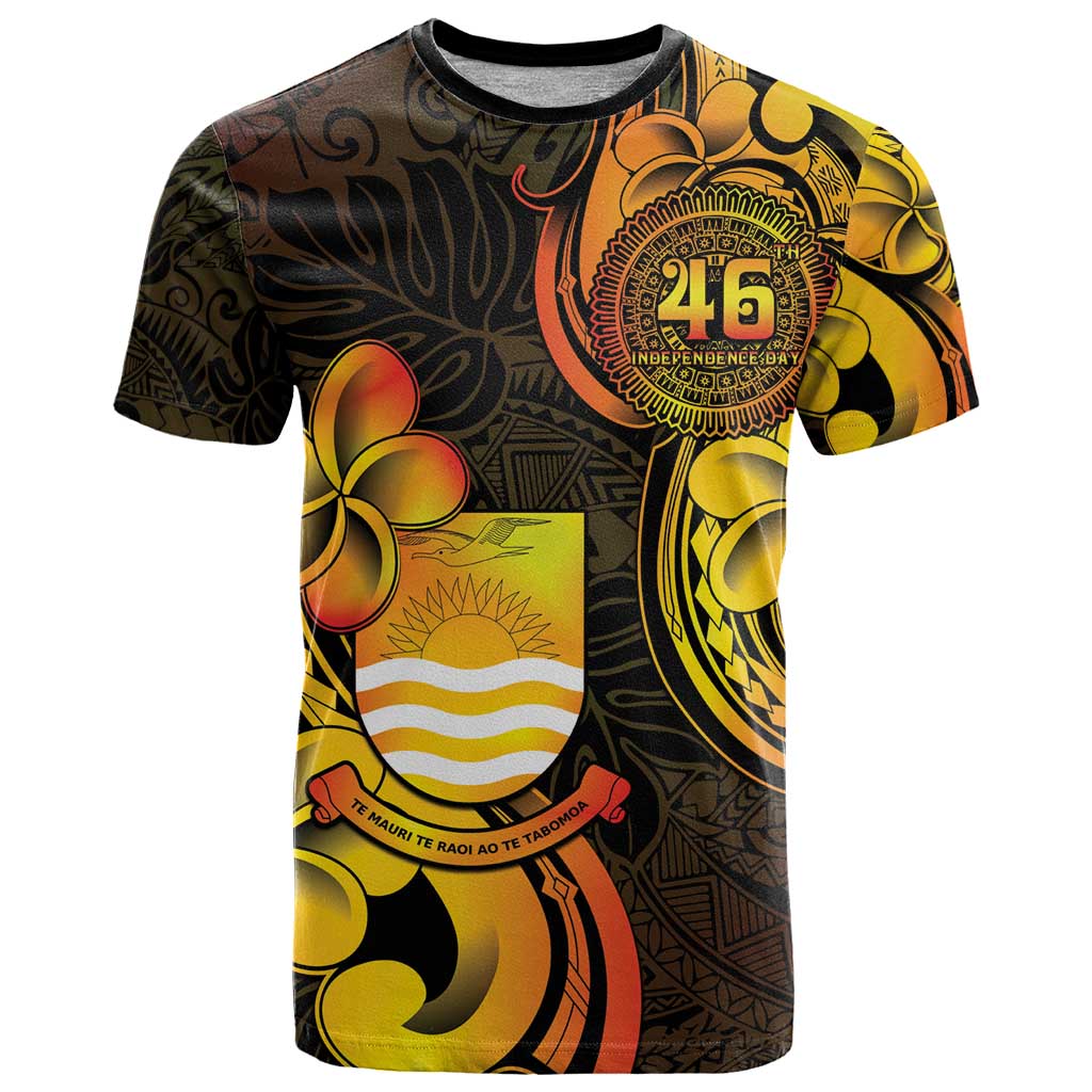 Personalised Kiribati Independence Day T Shirt 46th Anniversary LT05 Yellow - Polynesian Pride