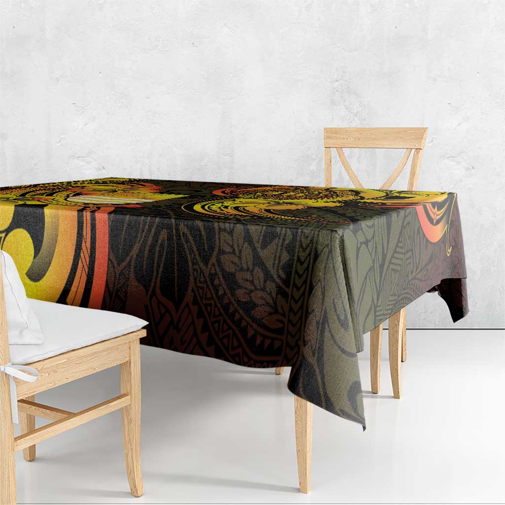 Personalised Kiribati Independence Day Tablecloth 46th Anniversary LT05 - Polynesian Pride