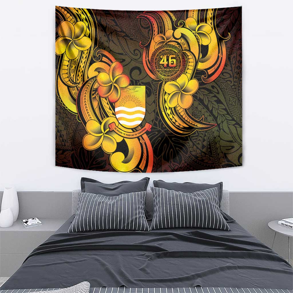 Personalised Kiribati Independence Day Tapestry 46th Anniversary LT05 - Polynesian Pride
