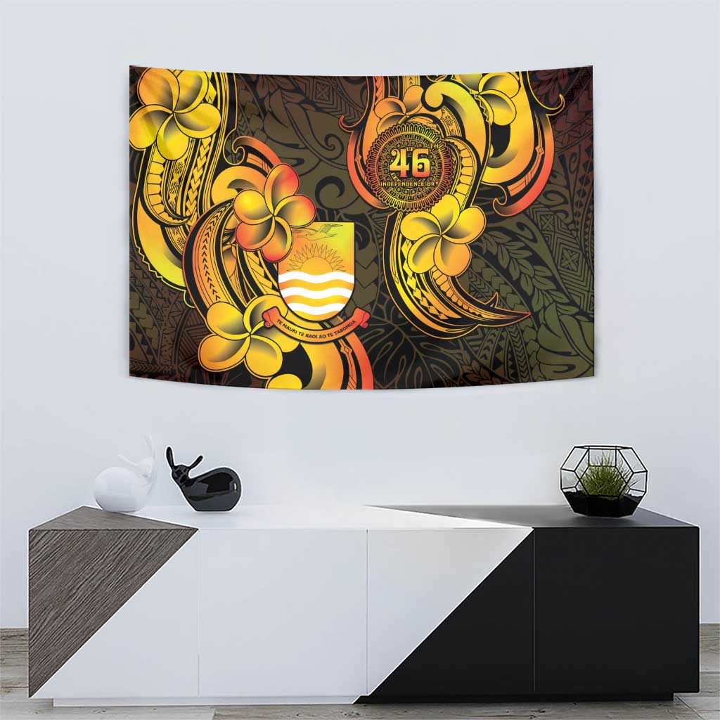 Personalised Kiribati Independence Day Tapestry 46th Anniversary LT05 - Polynesian Pride