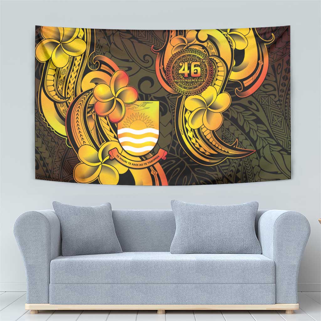 Personalised Kiribati Independence Day Tapestry 46th Anniversary LT05 - Polynesian Pride