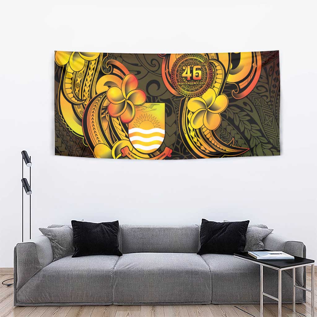 Personalised Kiribati Independence Day Tapestry 46th Anniversary LT05 - Polynesian Pride