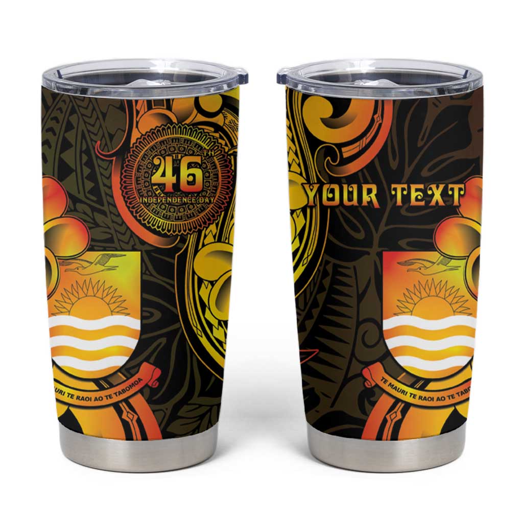 Personalised Kiribati Independence Day Tumbler Cup 46th Anniversary