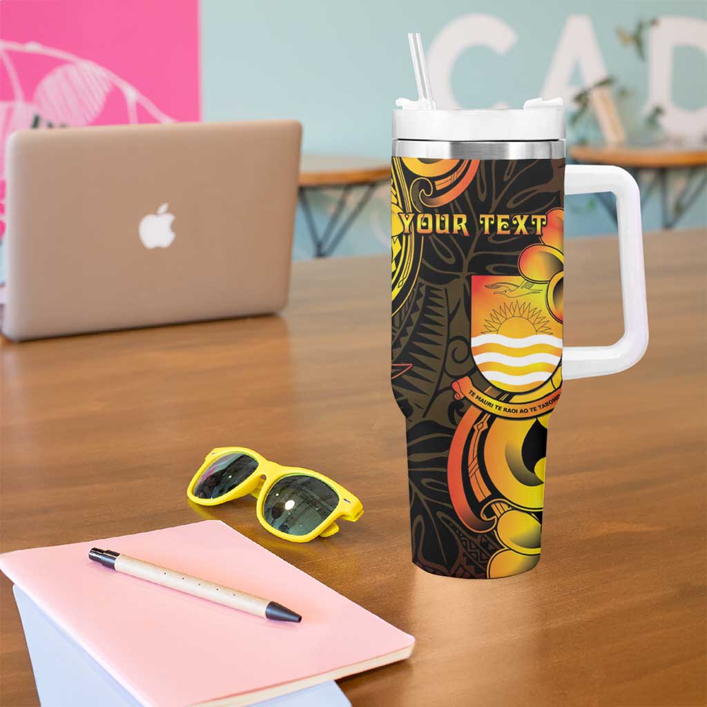 Personalised Kiribati Independence Day Tumbler With Handle 46th Anniversary LT05 - Polynesian Pride