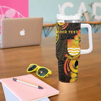 Personalised Kiribati Independence Day Tumbler With Handle 46th Anniversary LT05 - Polynesian Pride