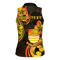 Personalised Kiribati Independence Day Women Sleeveless Polo Shirt 46th Anniversary LT05 - Polynesian Pride