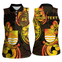 Personalised Kiribati Independence Day Women Sleeveless Polo Shirt 46th Anniversary LT05 - Polynesian Pride