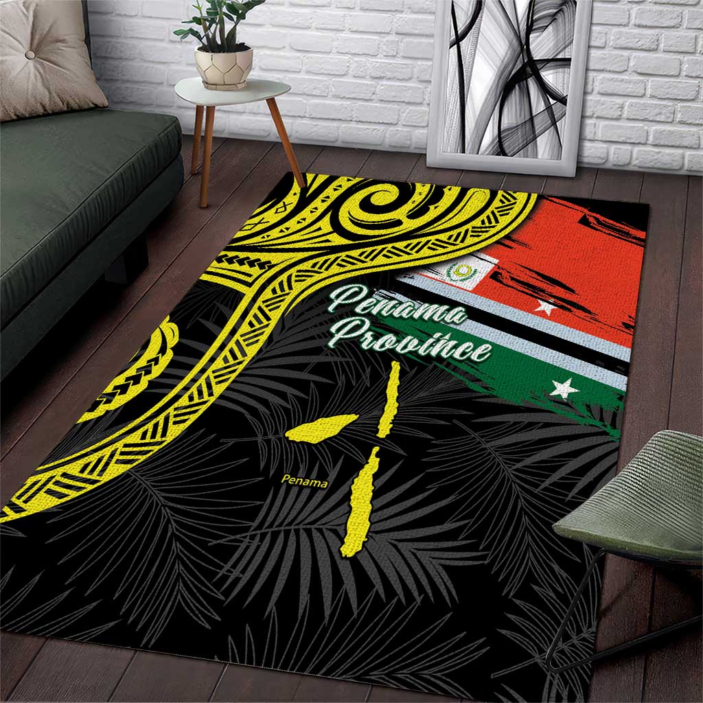 Vanuatu Penama Day Area Rug Grunge Flag Style LT05 Black - Polynesian Pride