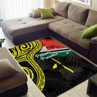 Vanuatu Penama Day Area Rug Grunge Flag Style LT05 - Polynesian Pride