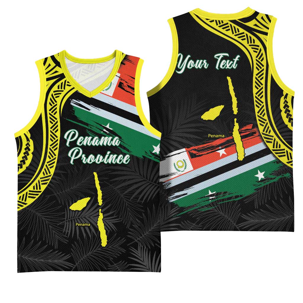 Personalised Vanuatu Penama Day Basketball Jersey Grunge Flag Style - Polynesian Pride