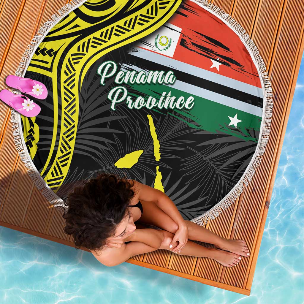 Vanuatu Penama Day Beach Blanket Grunge Flag Style - Polynesian Pride