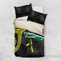 Vanuatu Penama Day Bedding Set Grunge Flag Style LT05 US Twin 172cm x 218cm Black - Polynesian Pride