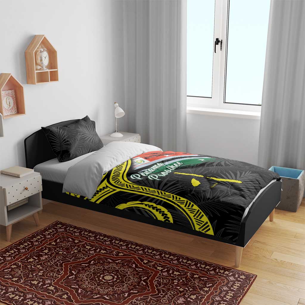 Vanuatu Penama Day Bedding Set Grunge Flag Style LT05 - Polynesian Pride