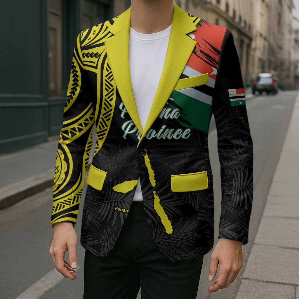 Personalised Vanuatu Penama Day Blazer Grunge Flag Style - Polynesian Pride
