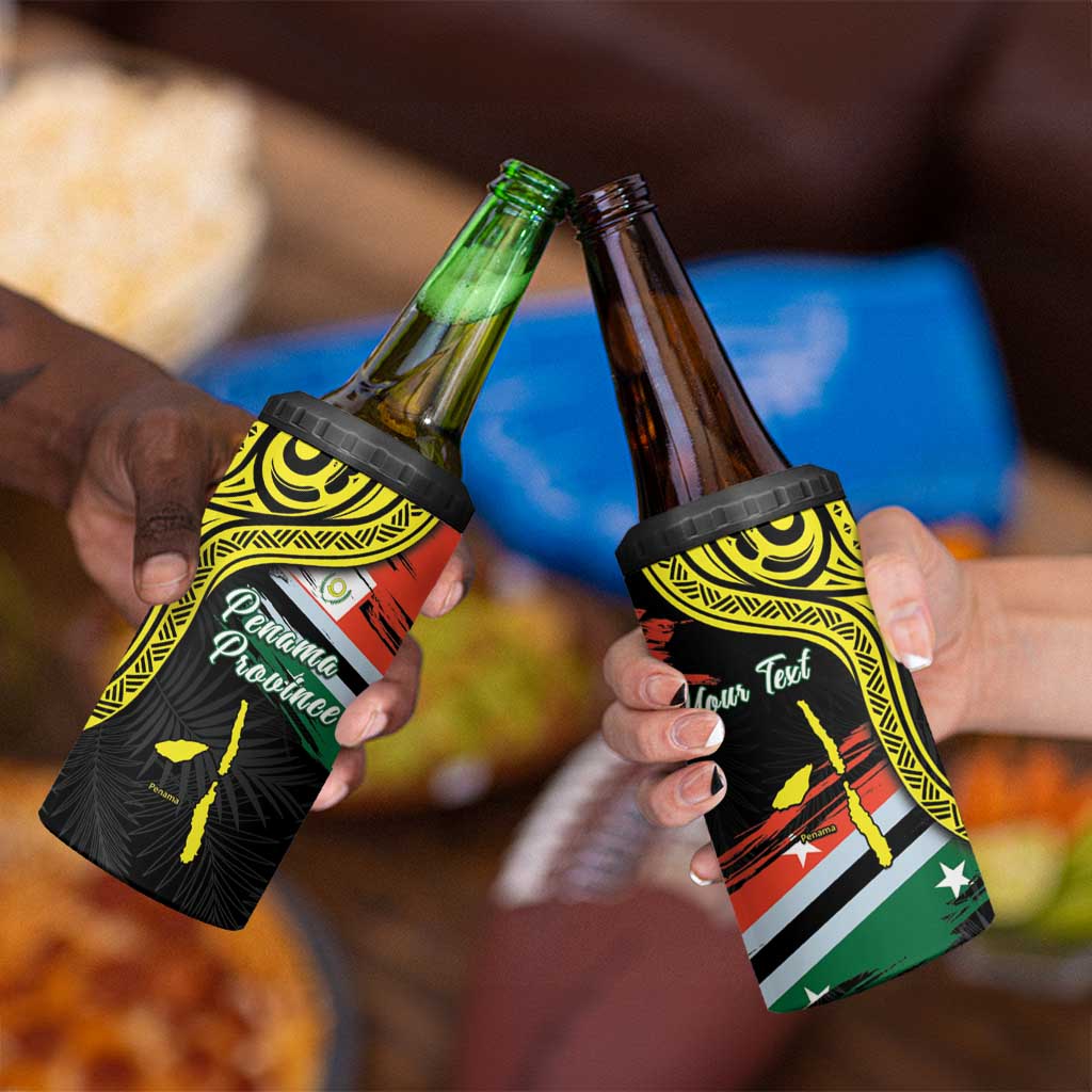 Personalised Vanuatu Penama Day 4 in 1 Can Cooler Tumbler Grunge Flag Style - Polynesian Pride