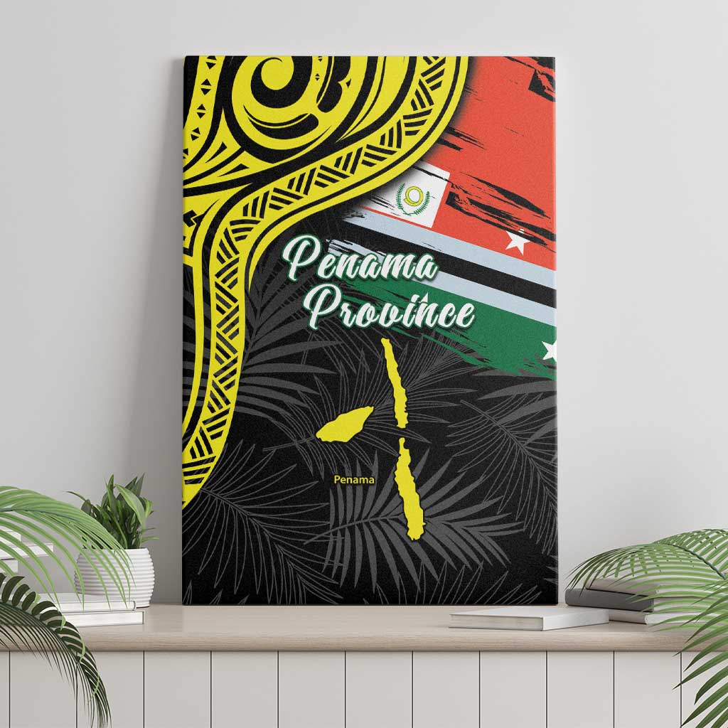Vanuatu Penama Day Canvas Wall Art Grunge Flag Style - Polynesian Pride