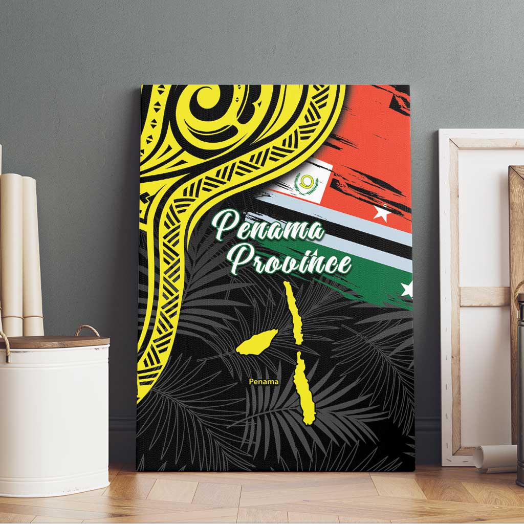 Vanuatu Penama Day Canvas Wall Art Grunge Flag Style - Polynesian Pride