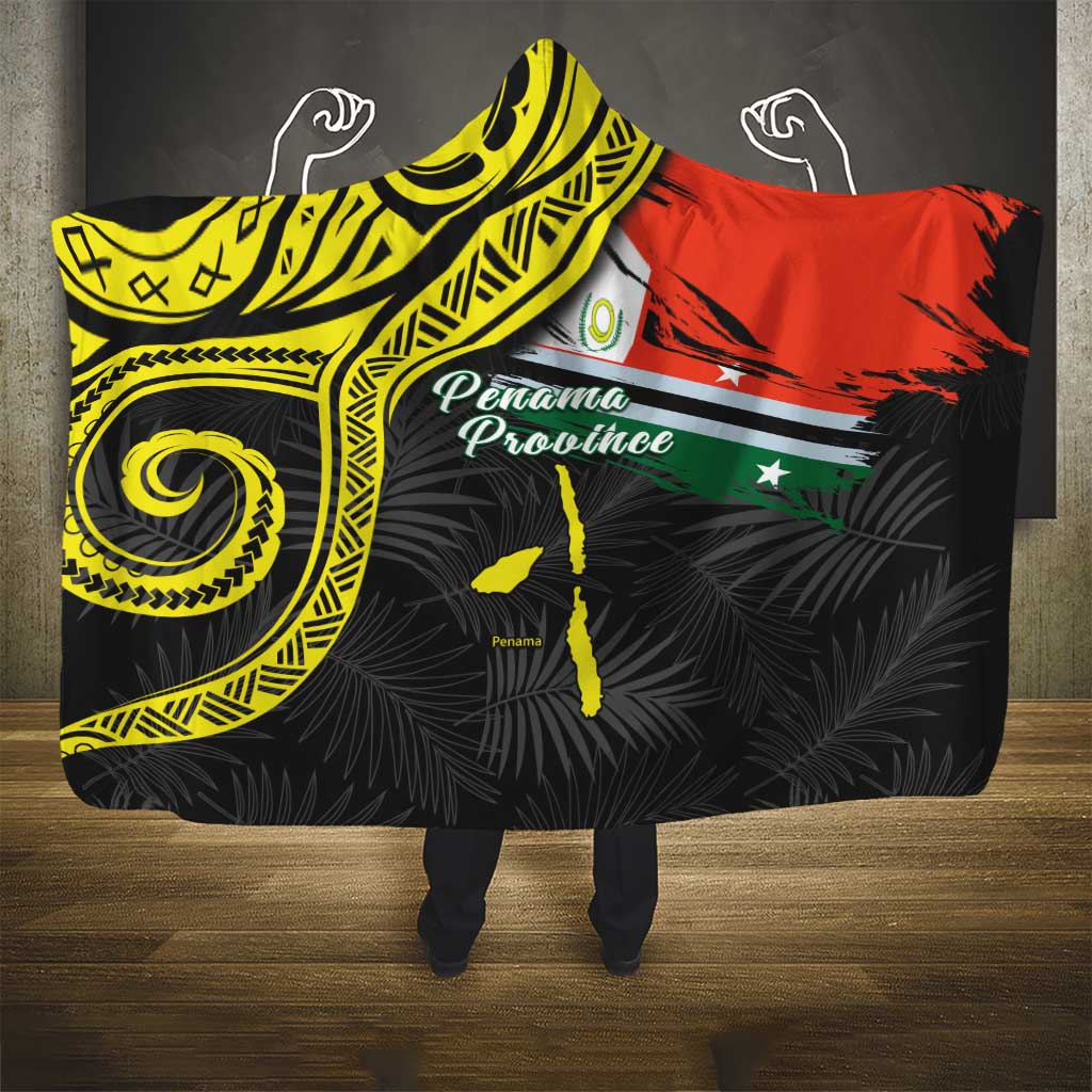 Vanuatu Penama Day Hooded Blanket Grunge Flag Style - Polynesian Pride