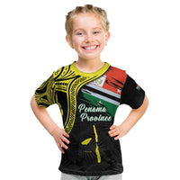 Personalised Vanuatu Penama Day Kid T Shirt Grunge Flag Style - Polynesian Pride