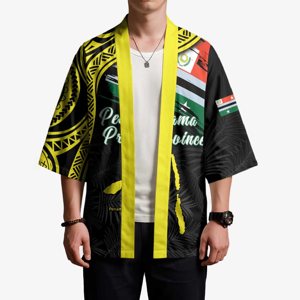 Personalised Vanuatu Penama Day Kimono Grunge Flag Style LT05 - Polynesian Pride