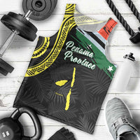 Personalised Vanuatu Penama Day Men Tank Top Grunge Flag Style - Polynesian Pride