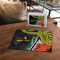 Vanuatu Penama Day Puzzle Grunge Flag Style - Polynesian Pride