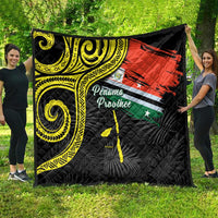 Vanuatu Penama Day Quilt Grunge Flag Style - Polynesian Pride