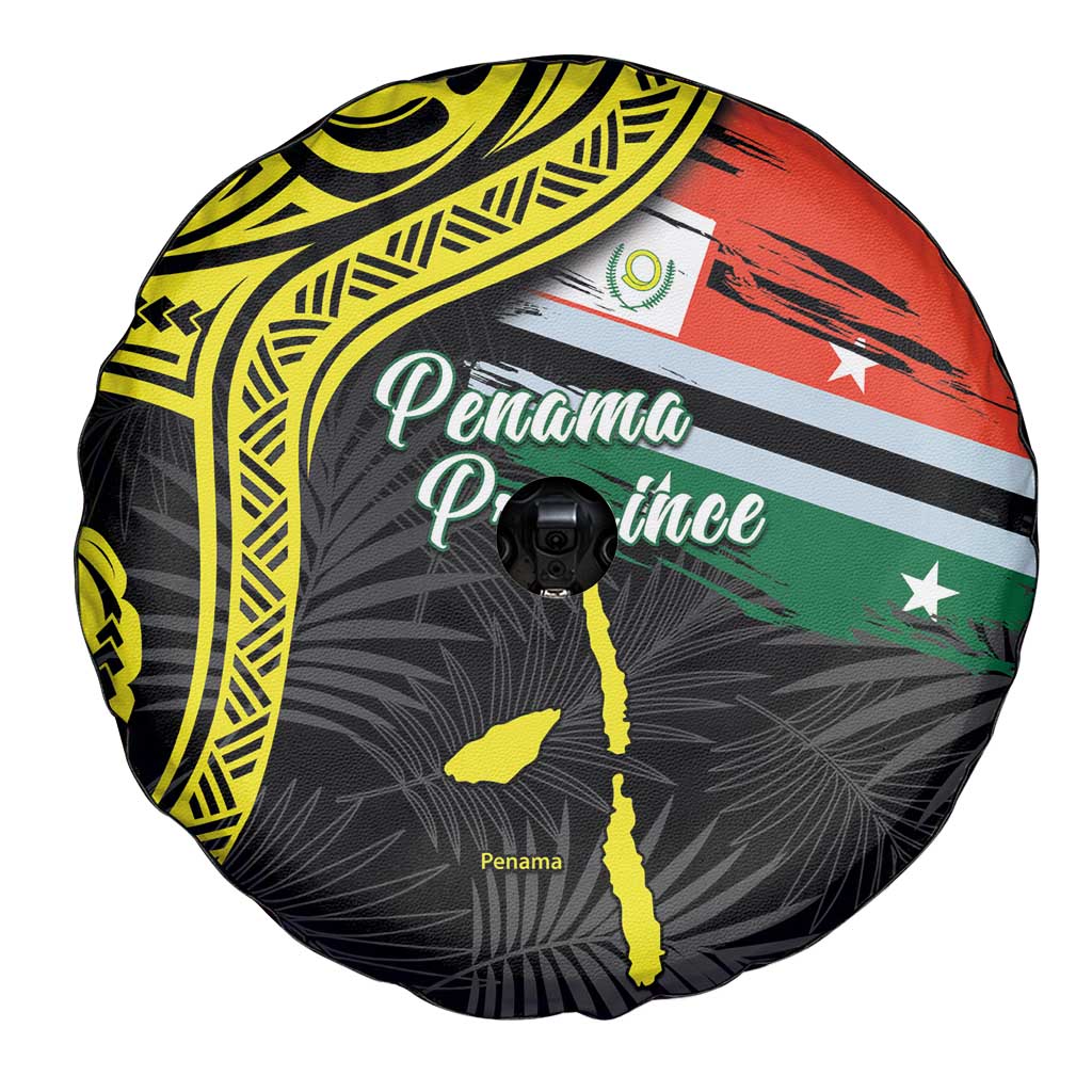 Vanuatu Penama Day Spare Tire Cover Grunge Flag Style - Polynesian Pride
