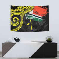 Vanuatu Penama Day Tapestry Grunge Flag Style LT05 - Polynesian Pride