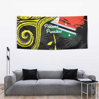 Vanuatu Penama Day Tapestry Grunge Flag Style LT05 - Polynesian Pride