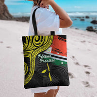 Vanuatu Penama Day Tote Bag Grunge Flag Style - Polynesian Pride