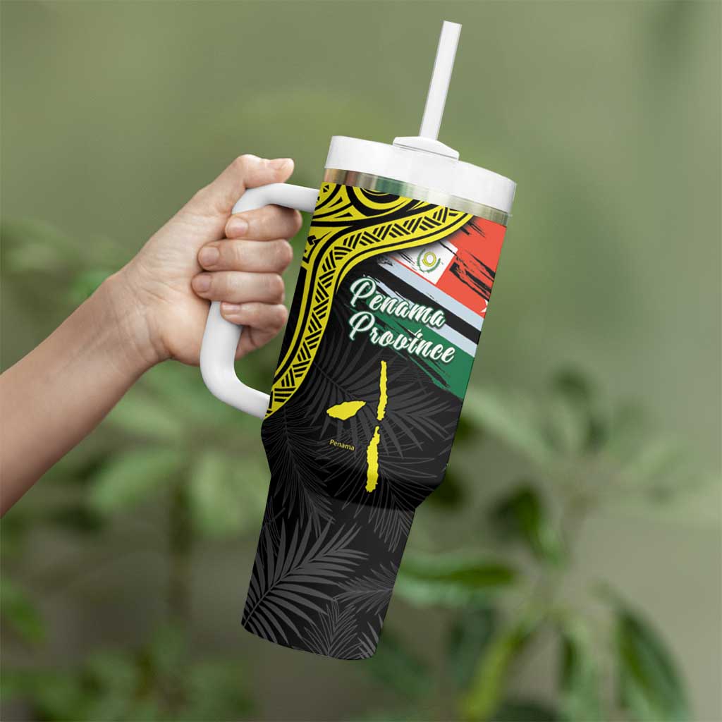 Personalised Vanuatu Penama Day Tumbler With Handle Grunge Flag Style LT05 - Polynesian Pride