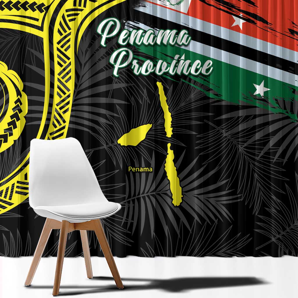 Vanuatu Penama Day Window Curtain Grunge Flag Style LT05 - Polynesian Pride