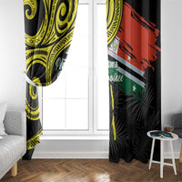 Vanuatu Penama Day Window Curtain Grunge Flag Style LT05 - Polynesian Pride