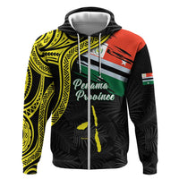 Personalised Vanuatu Penama Day Zip Hoodie Grunge Flag Style - Polynesian Pride