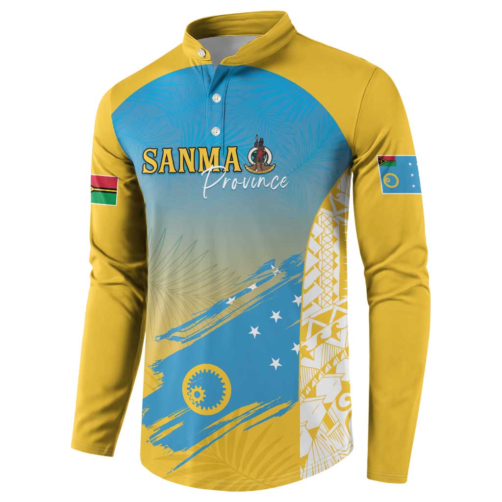 Personalised Vanuatu Sanma Day Button Sweatshirt Special Style - Polynesian Pride