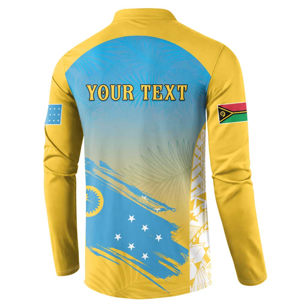 Personalised Vanuatu Sanma Day Button Sweatshirt Special Style - Polynesian Pride