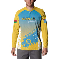 Personalised Vanuatu Sanma Day Button Sweatshirt Special Style - Polynesian Pride