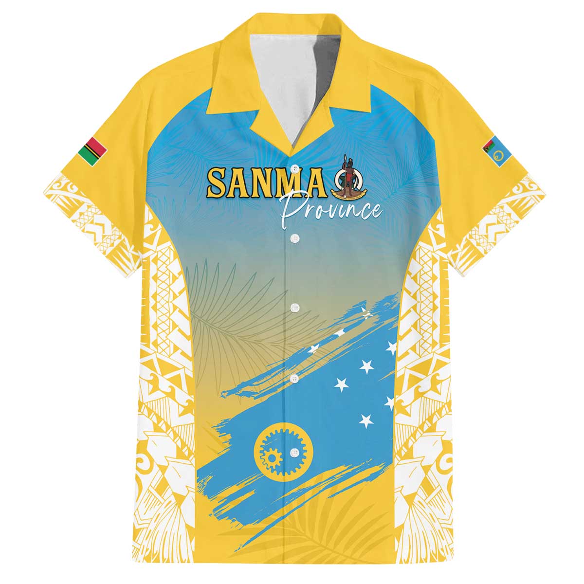 Personalised Vanuatu Sanma Day Family Matching Off The Shoulder Long Sleeve Dress and Hawaiian Shirt Special Style - Polynesian Pride