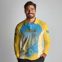 Personalised Vanuatu Sanma Day Long Sleeve Polo Shirt Special Style LT05 - Polynesian Pride