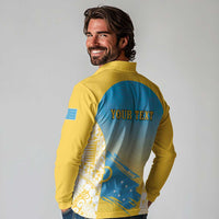 Personalised Vanuatu Sanma Day Long Sleeve Polo Shirt Special Style LT05 - Polynesian Pride