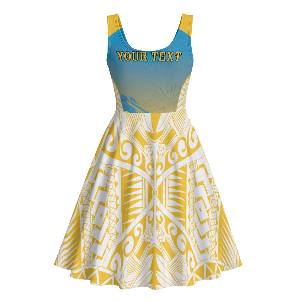 Personalised Vanuatu Sanma Day Midi Dress Special Style - Polynesian Pride